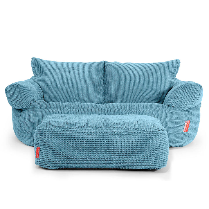 Sofa pufa Josephine - Pom Pom Morski błękit 02