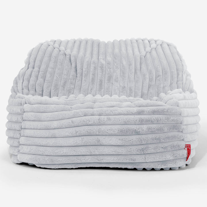 Pufa fotel Sloucher - Sztruks ultra plusz Kacze jajo niebieskie 02