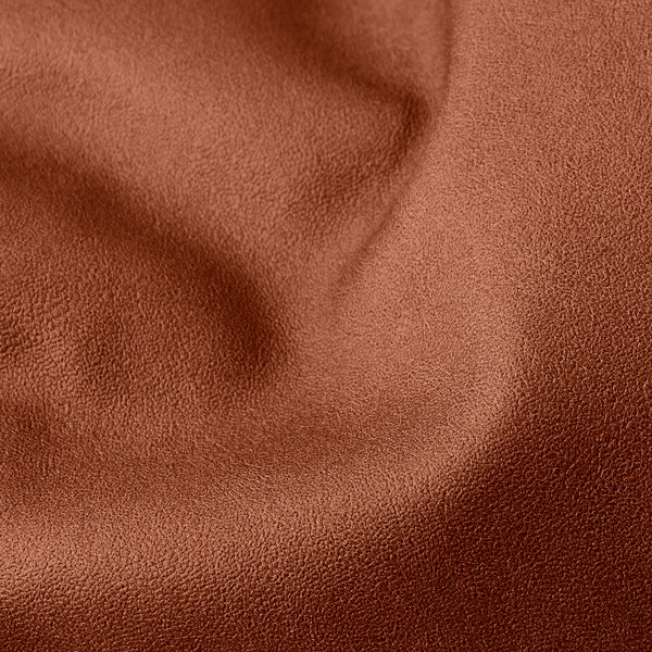 Siedzisko z wysokim oparciem pufa sako - Skóra wegańska Kasztan Fabric Close-up Image