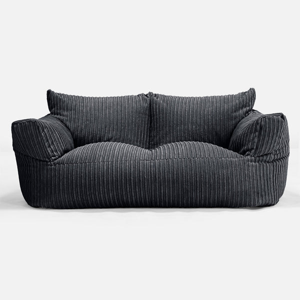 Sofa pufa Josephine - Klasyczny sztruks Czerń 01