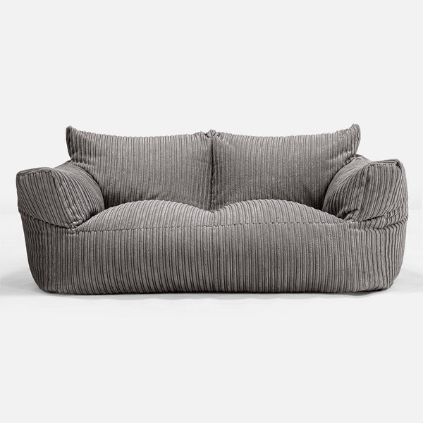 Sofa pufa Josephine - Klasyczny sztruks Grafit szarość 01