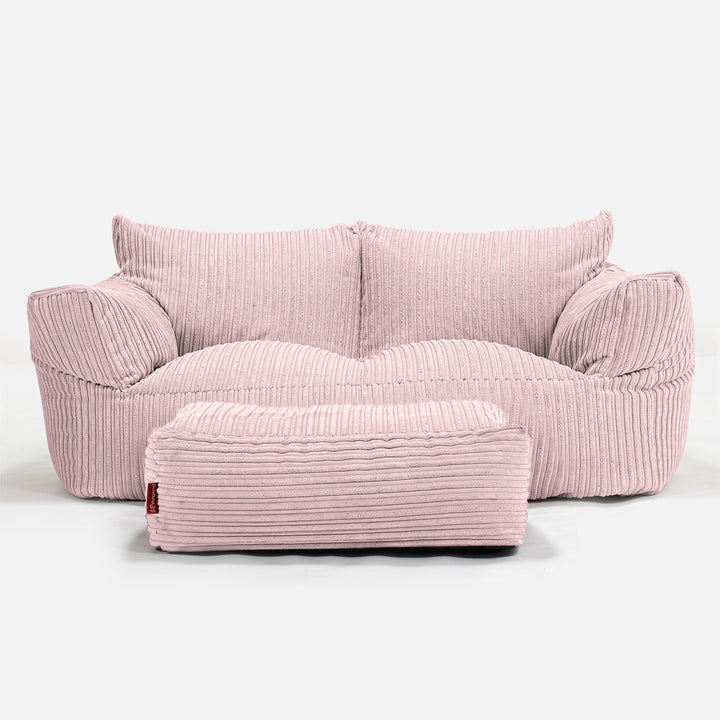 Sofa pufa Josephine - Klasyczny sztruks Pudrowy 02