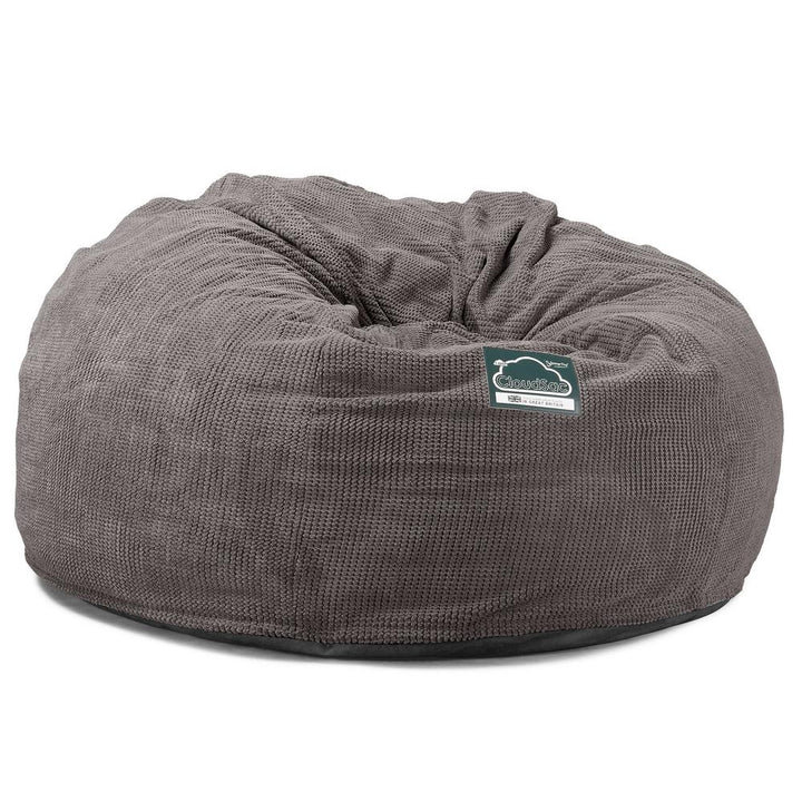 Sofa pufa piankowa gigant CloudSac 1010 XXL - Pom Pom Antracytowa szarość 05