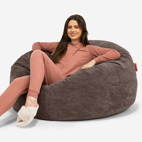 Sofa pufa Mammoth - Pom Pom Czekolada 01